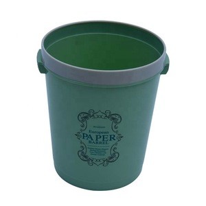 Home Indoor Plastic Garbage bin Trash Can with handle