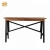 Import Home Office Desk Furniture Space Saving Antique  Wood Metal Legs Frame PC Computer Desk with Drawers from China