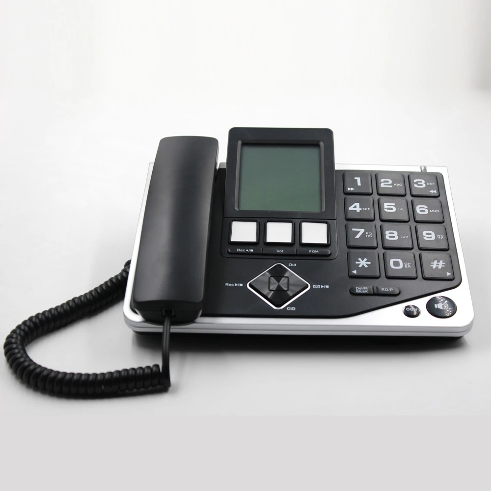 Home Office phone voice recording caller id telephone with TF card