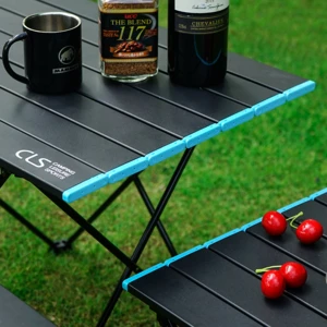 HOMFUL portable aluminium picnic table folding table for outdoor hiking camping