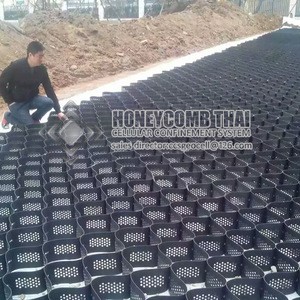 honeycomb gravel stabilizer geocell welding distance 300mm