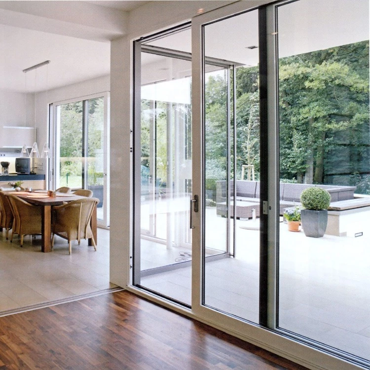 hot sale aluminum sectional design glass doors sliding / swing doors