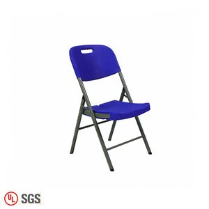 Hot Sale Blue Colorful Resin Metal Plastic Chair Folding Dining Chairs