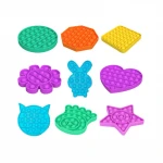 Hot Sale Custom Bubble Pop Fidget Autism Stress Reliever Round Anti-Anxiety Toys Push Pop Bubble Fidget Sensory Toy