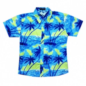 Hot Sale custom wholesale  Digital printing men shirts short sleeve shirts