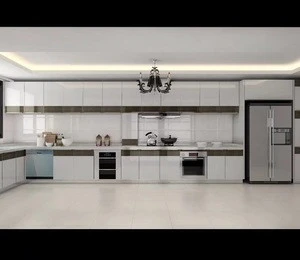Hot sale European integral kitchen cabinet, L type kitchen unit custom made