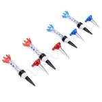 Hot Sale Golf Tee Flexible Plastic Magnetic Magnet Golf Tees Set  In Blister Pack Training Tool Practice Accessory for Golfer
