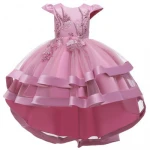 Hot sale summer party tutu sunny girl dress for kids