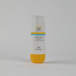 Hot Sale Sunscreen Cream Body Lotion Plastic Soft Touch Cosmetic Packaging Tube