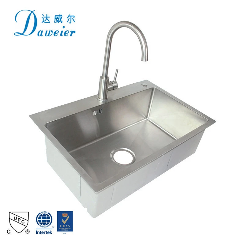 Hot Selling 680X450MM Dimensions Size Kitchen Sink Scratch Resistant Kitchen Sink