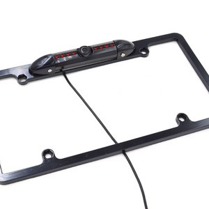 Hot selling American Standard Wired License plate frame camera with IR light
