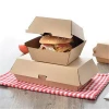Hot selling recyclable hamburger paper packaging box