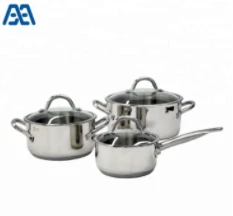 Hot selling stainless steel casserole/ stew pot/ cookware set