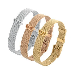 Hot Selling Stainless Steel Milanese Bangle Bracelet For Women Jewelry