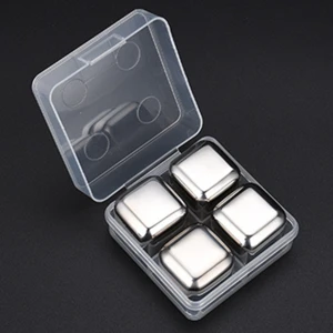 Hot Selling Whiskey Chilling Accessories Stones Stainless Steel soapstone Ice Cube
