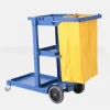 hotel room cleaning trolley service tool janitor cart with wheels