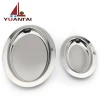 hotel used stainless steel food round dish wholesale dinner plates catering dinner plates