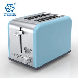 household use 2 slice toaster Extra wide slot with defrost, cancel function, 6 - shade setting , removable crumb tray