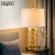 Import HUAYI Vintage Bar Club Living Room Table Lamp Home Decor Bedroom Golden Metal Desk Lamp With Shade from China