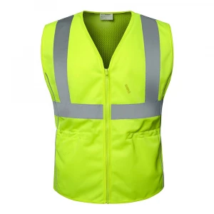 Hunting High Visibility Security Mesh Motorcycle Polyester Reflective Airport Safety Vest Class 2 safety vest