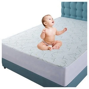 Hypoallergenic Organic Bamboo Waterproof Baby Kid Crib Mattress Cover