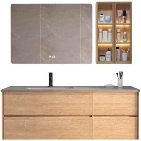 HZ PVC  Bathroom vanity cabinet  Modern Simple design High quality customized Vanity cabinet