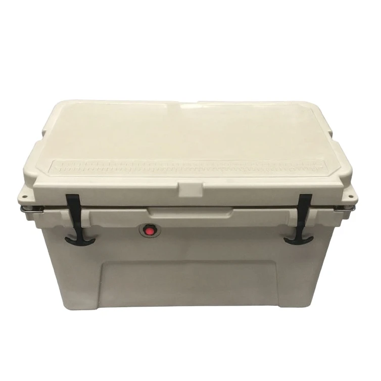 Ice cooler box with handle