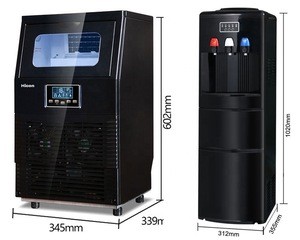 Ice maker 40kg desktop commercial household full automatic ice cube making machine