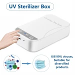 In Stock Mini UV Light Sterilizer Cell Phone Cleaner Sanitizer With USB Portable Disinfection UV Led Sterilizer Box