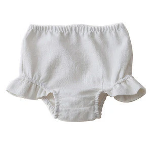 Infant baby&#039;s girls linen bloomer baby shorts for summer