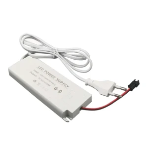 Input: 100-240V DC12V 1A 12W Cabinet Wardrobe Radar Auto-Sensing ON OFF LED Light Connection LED