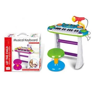 Interesting Education Musical Play Set Kids Keyboard Toy Electronic Organ with microphone