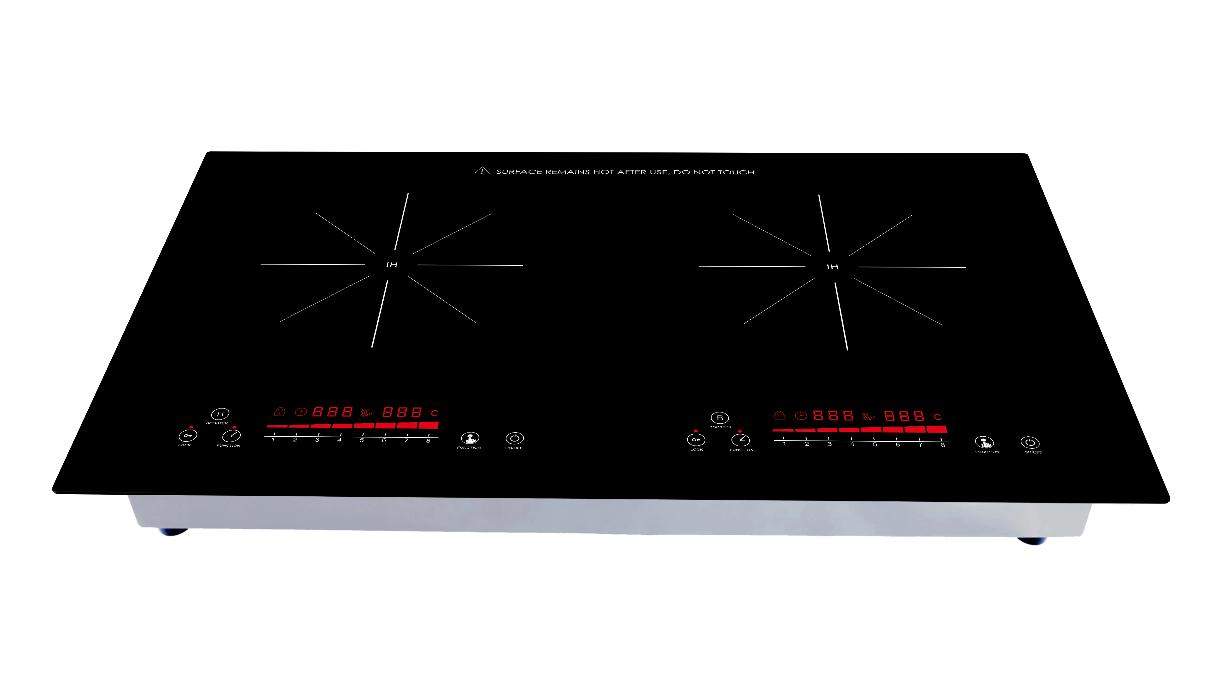 Inverter Dualcore/Booster 3000W/ 2800W/ 2600W/ 2400W double burners induction cooker 730*430*75mm DIC118