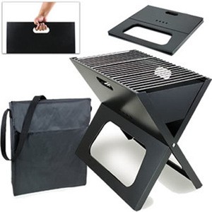 Iron Foldable X-SHAPE Notebook BBQ Charcoal Grill Portable bbq grill