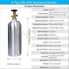 ISO7866 6.7kg 15lb CO2 Liquid Carbon Dioxide 10L Aluminum Alloy Aluminum Cylinder with CGA320 Valve for bar pub tavern