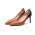 Import Italian Shoes 8cm heeled Women Genuine Leather Back Sexy Pointed toe High Heels from China