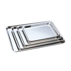Japan Style Mirror Tray Stainless Steel Basket Plate Metal Cookies Basket Tray