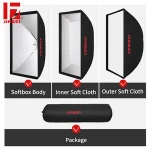 JINBEI KC-60x90cm Bowens Mount Photo Studio Softbox /Photography Accessories Softbox Lighting Kit for Portrait Commercial Studio