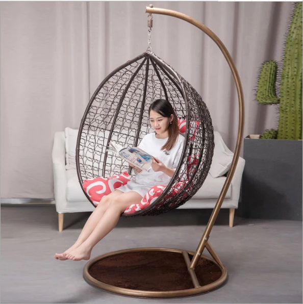 Junlin  high quality Patio Outdoor Swing egg Wicker Hanging Chair