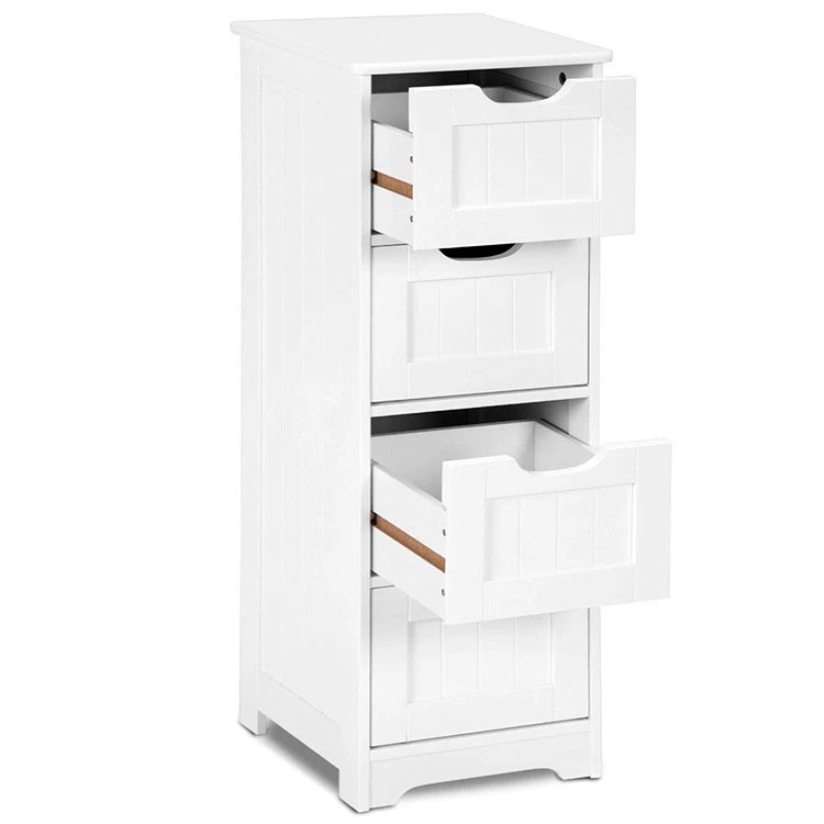 KD Wood Side Cabinet Design Morden Organizer Bedroom White Chest Home Furniture Of Drawers