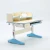 Import kid furniture study table use board fireproofing metal maiterial bebe desk with cabinet from China