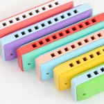 Kids Clearly Colorful Translucent Harmonica, Assorted Colors, Children toy christmas gift for kids