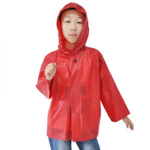 Kids Raincoat And Poncho pvc Children Rain Coat