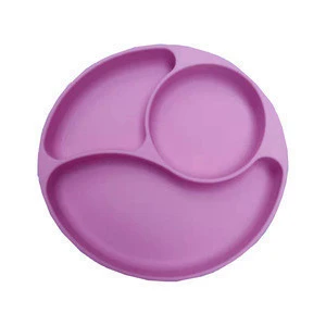 Kids Silicone Dishes Plate- Silicon Toddler Divided Dinner Plates