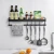 Import Kitchen Shelves Hole-free Wall-mounted Household Seasoning Supplies Daquan Knife Holder Hanger Multifunctional Storage Rack from China