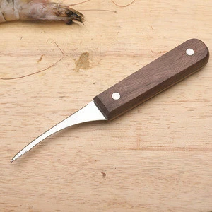 Kitchen tool black walnut handle shrimp knife lobster knife