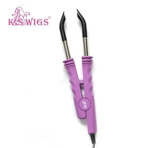 K.S WIGS 1Pcs Pre Bonded Hair Tools Heat Iron Wand Gun USA//EU/UK 02 Plug Available Adjustable Hair Extension Connector