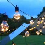 L High Quality Globe String Lights Outdoor Led Patio Lights Clear Bulbs String for Backyard Garden Decorative Lamp Camping Light