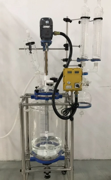 Lab Chemical Double Glass Jacket Reactor Equipment