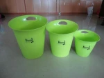 Large Cheap One Ear Plastic Ice Bucket And Trash Bin/ promotion Plastic dustbin